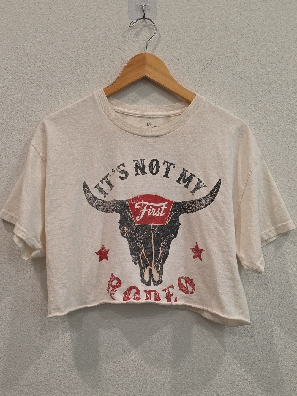Goodie Two Sleeves Cropped Not My First Rodeo Top